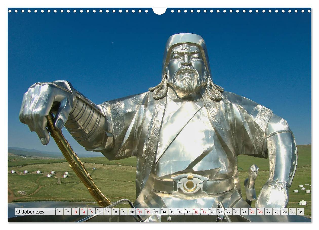 Mongolei Endlose Weite (Wandkalender 2025 DIN A3 quer), CALVENDO Monatskalender