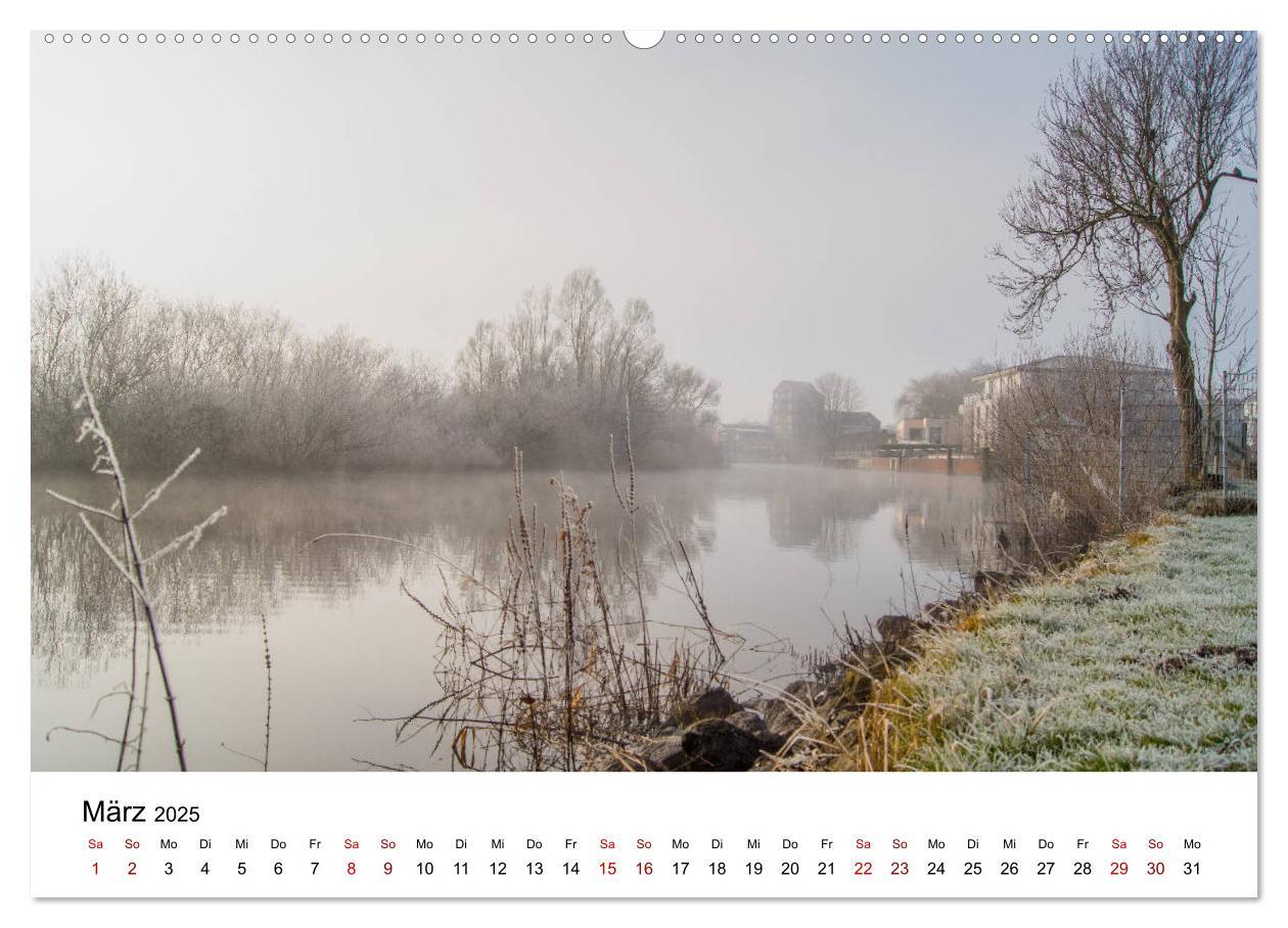 Buxtehude - Eine Perle in Niedersachsen (Wandkalender 2025 DIN A2 quer), CALVENDO Monatskalender