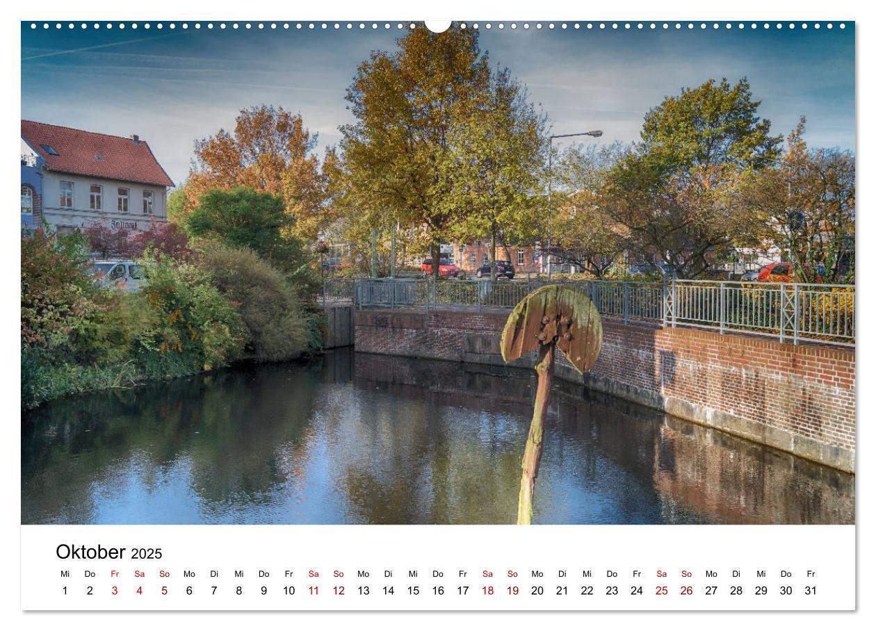 Buxtehude - Eine Perle in Niedersachsen (Wandkalender 2025 DIN A2 quer), CALVENDO Monatskalender