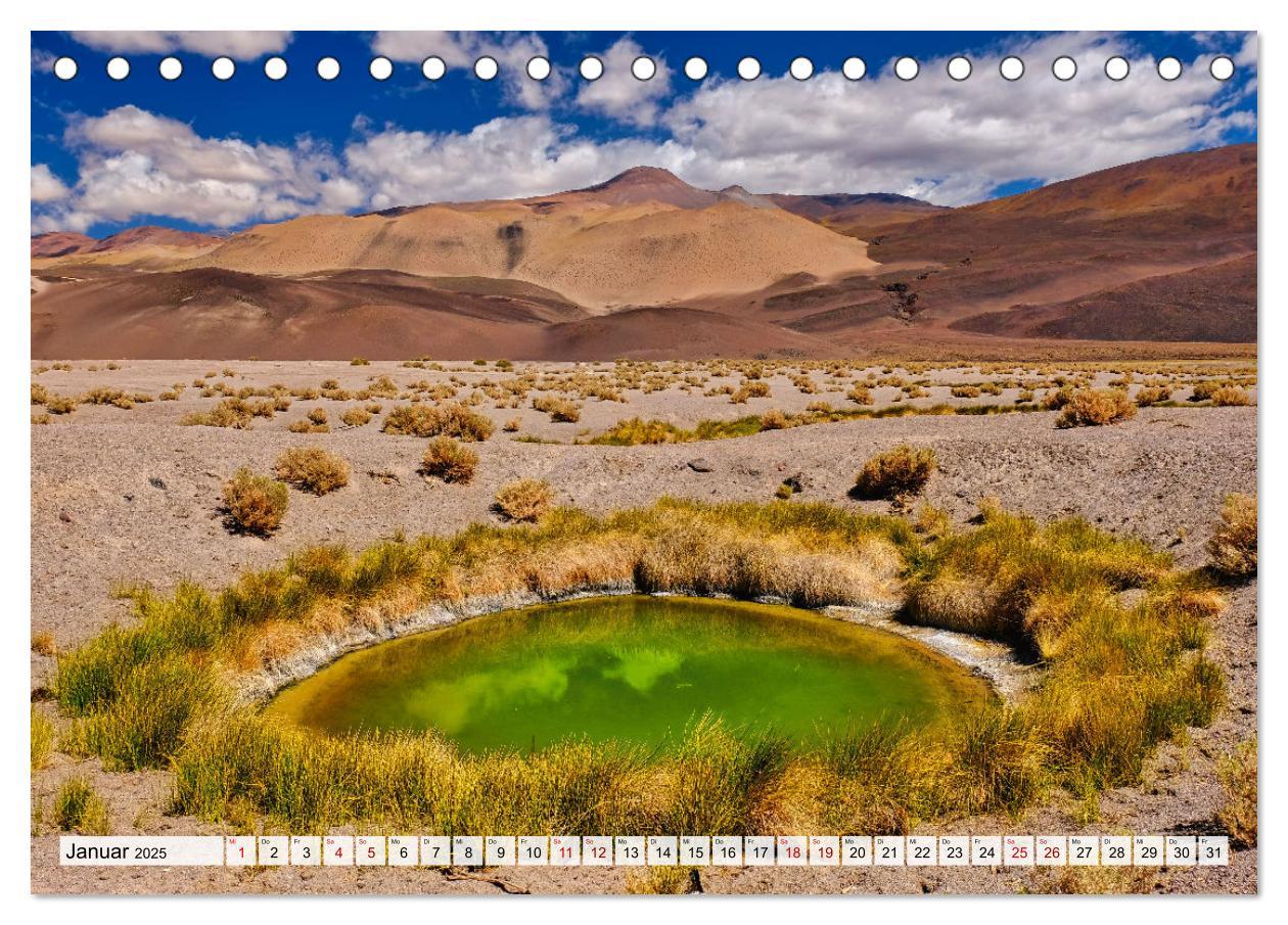 Atacama - Catamarca (Tischkalender 2025 DIN A5 quer), CALVENDO Monatskalender