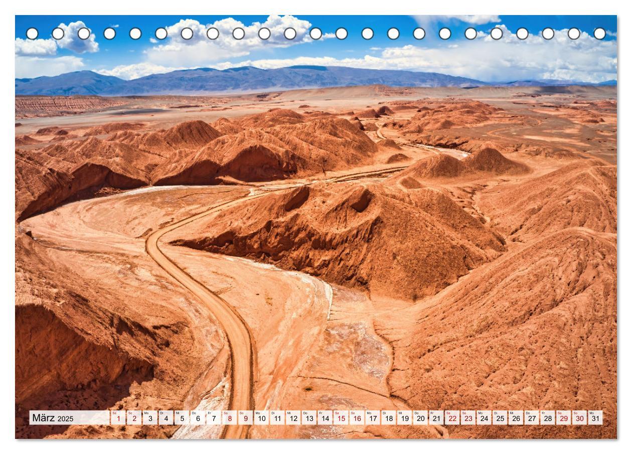 Atacama - Catamarca (Tischkalender 2025 DIN A5 quer), CALVENDO Monatskalender