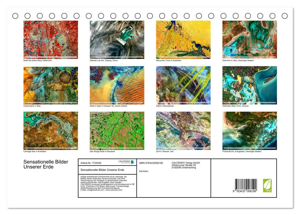 Sensationelle Bilder Unserer Erde (Tischkalender 2025 DIN A5 quer), CALVENDO Monatskalender