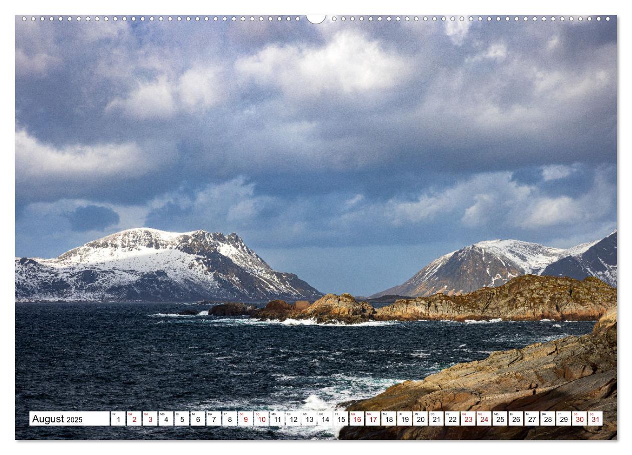 Licht des Nordens - LOFOTEN (hochwertiger Premium Wandkalender 2025 DIN A2 quer), Kunstdruck in Hochglanz