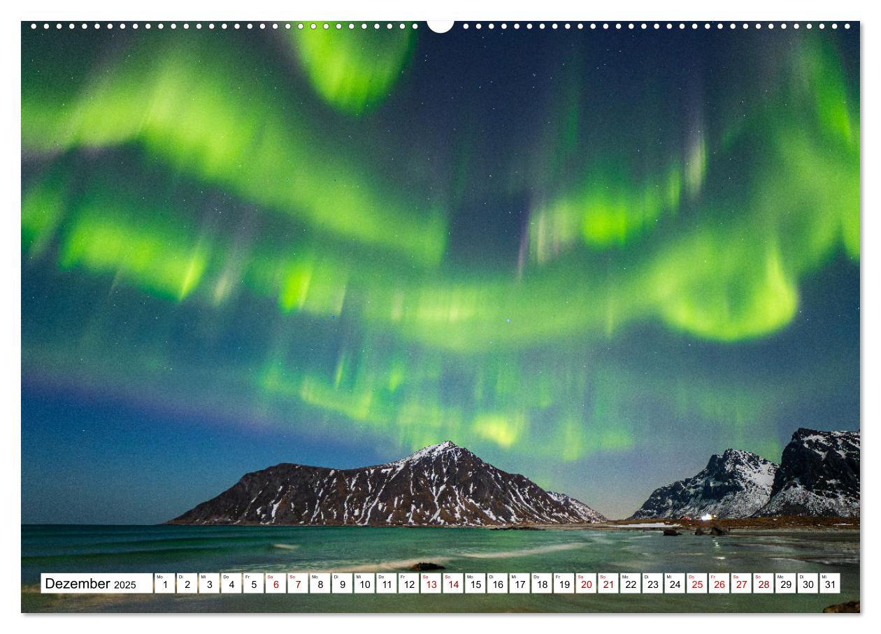 Licht des Nordens - LOFOTEN (hochwertiger Premium Wandkalender 2025 DIN A2 quer), Kunstdruck in Hochglanz