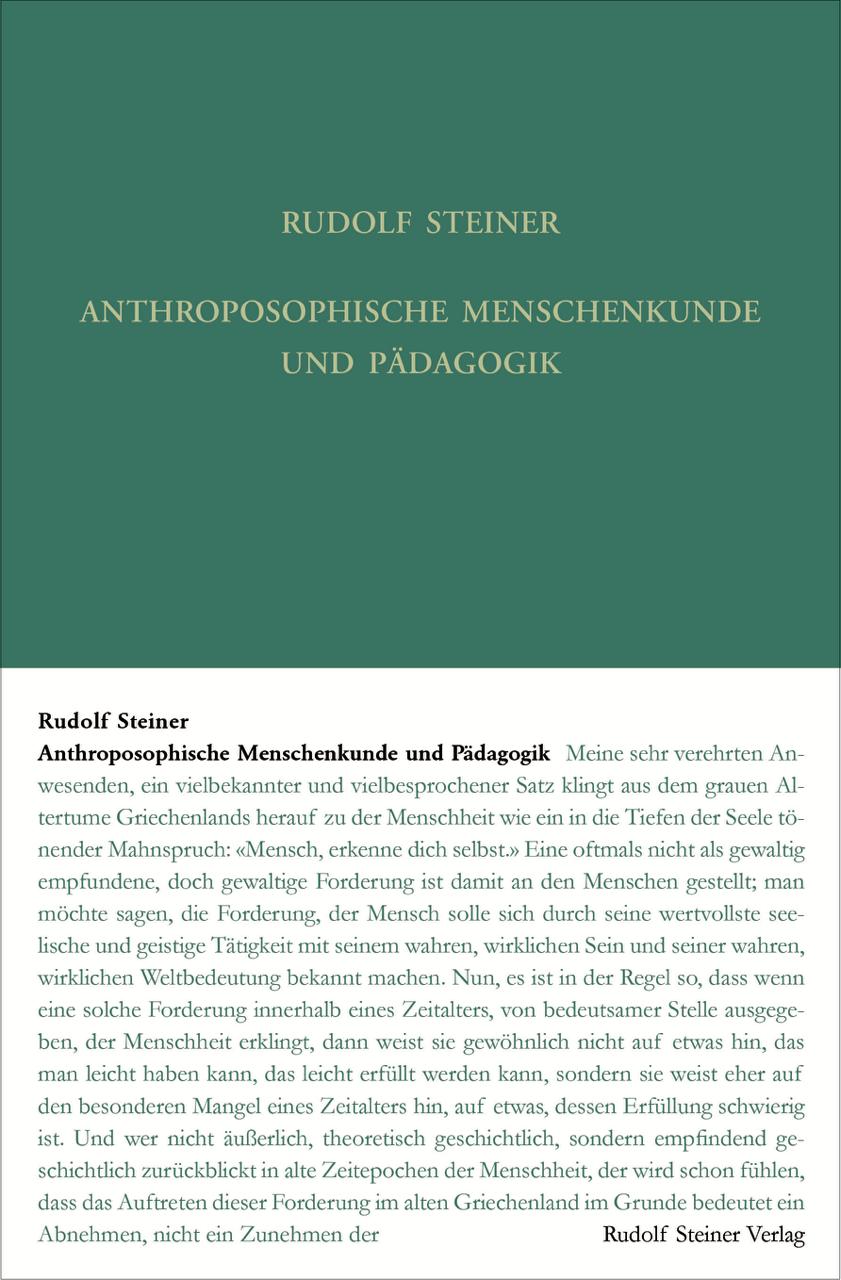 Anthroposophische Menschenkunde und Pädagogik