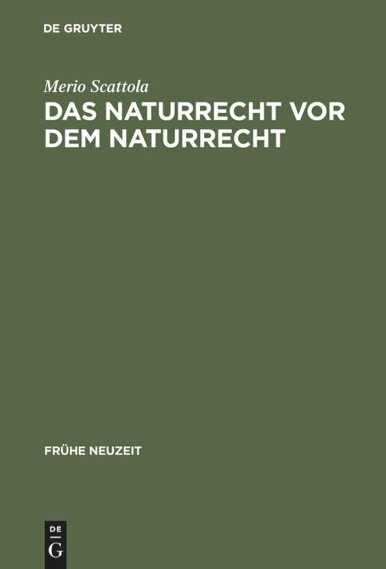 Das Naturrecht vor dem Naturrecht