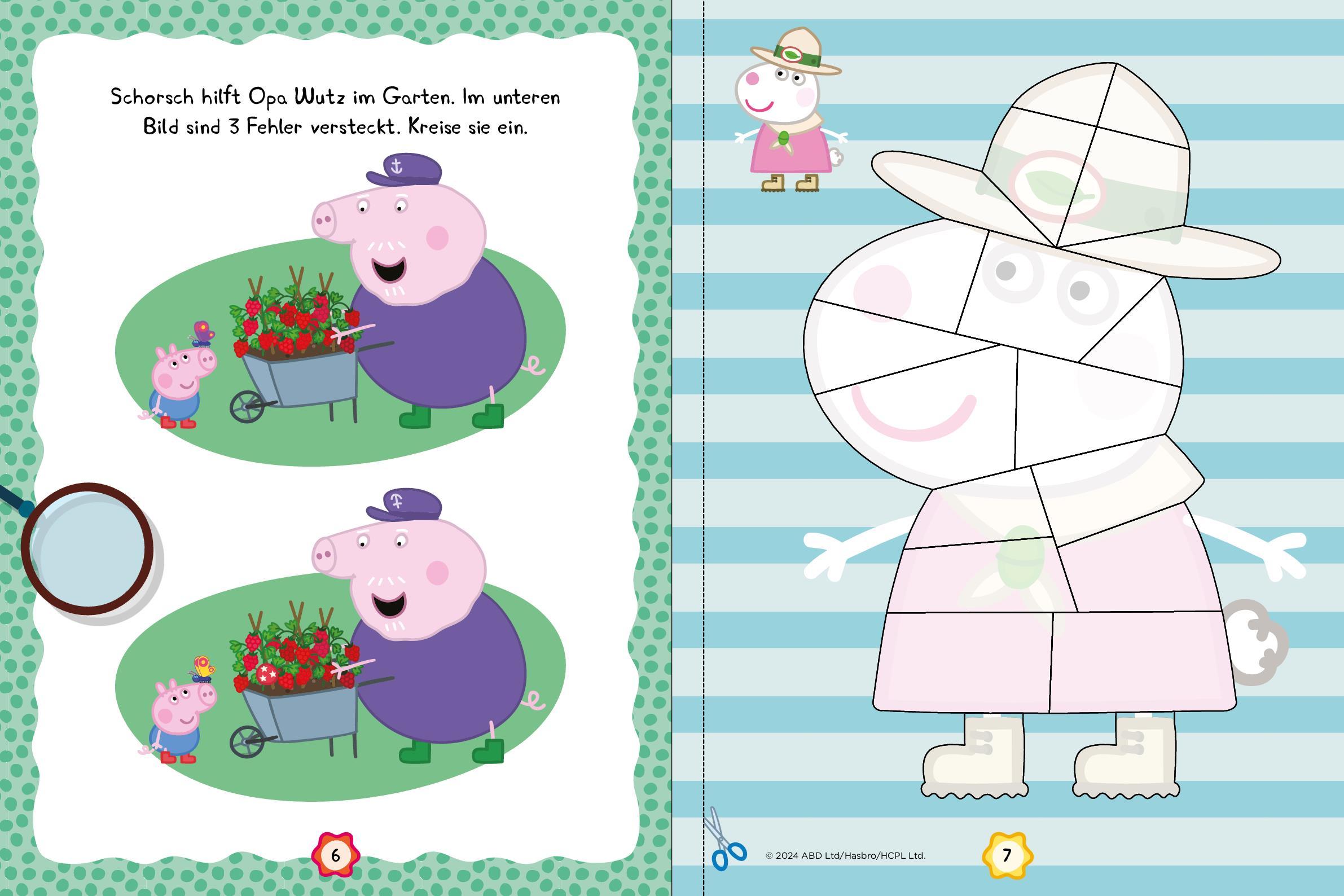 Peppa Pig Meine Sticker-Bilder. Puzzeln mit Stickern