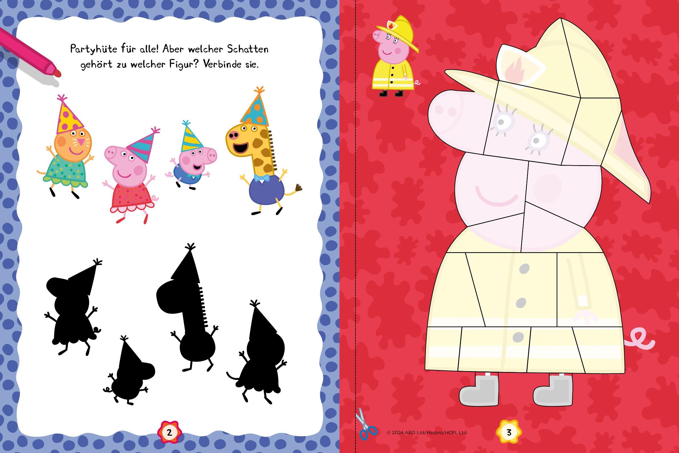 Peppa Pig Meine Sticker-Bilder. Puzzeln mit Stickern