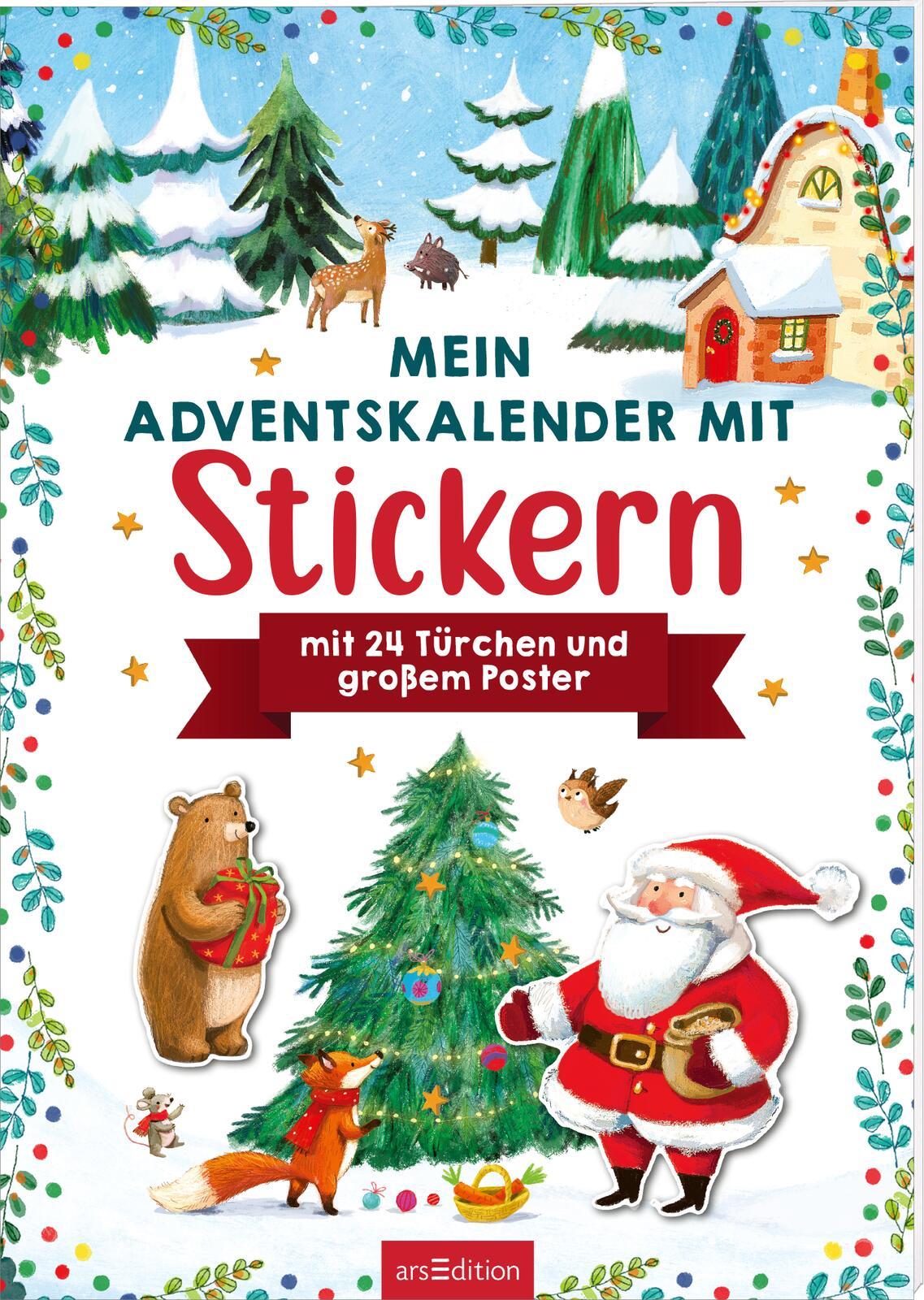 Mein Adventskalender mit Stickern