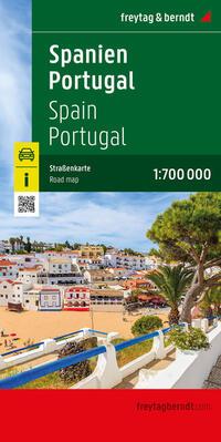 Spanien - Portugal, Straßenkarte 1:700.000, freytag & berndt