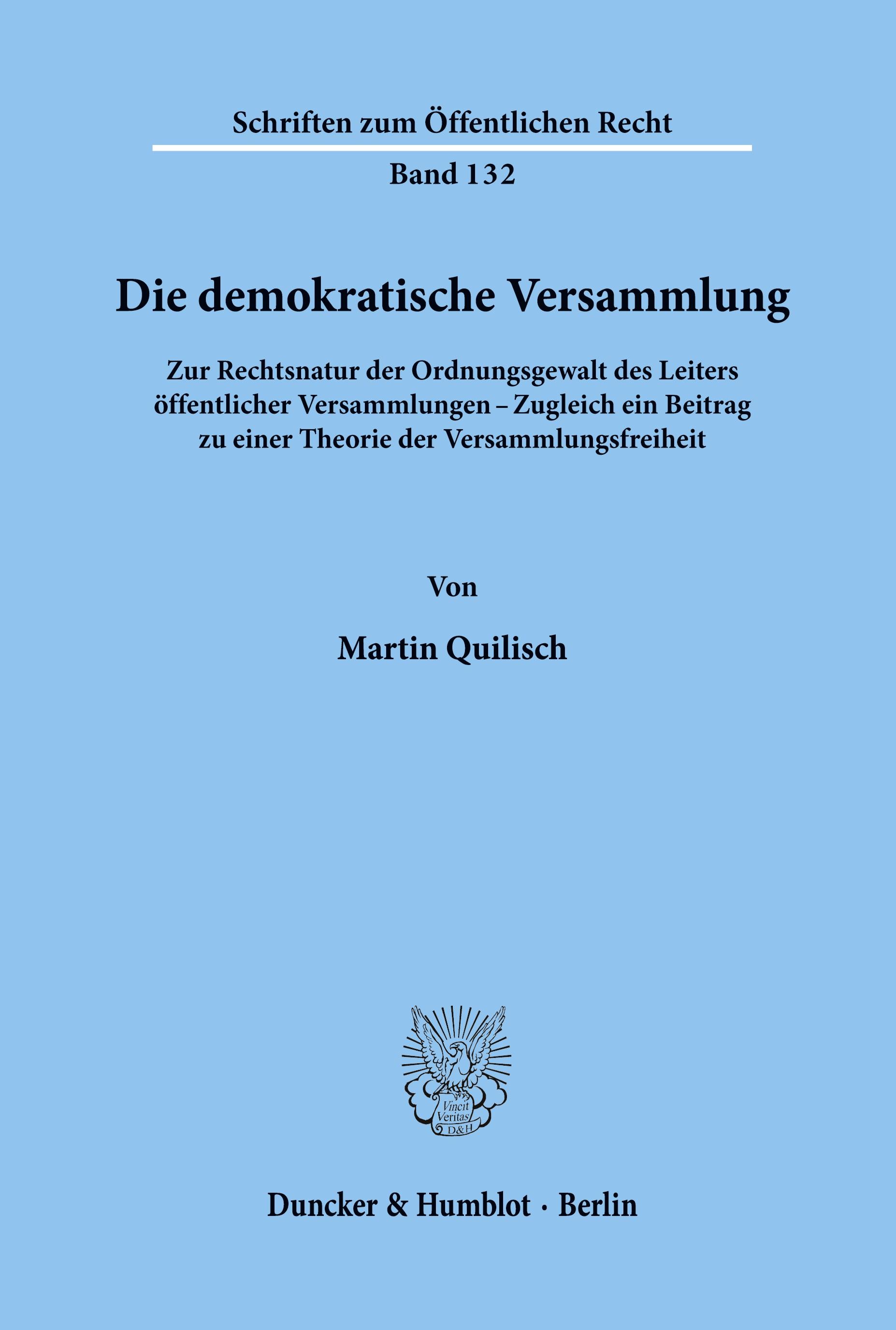 Die demokratische Versammlung.