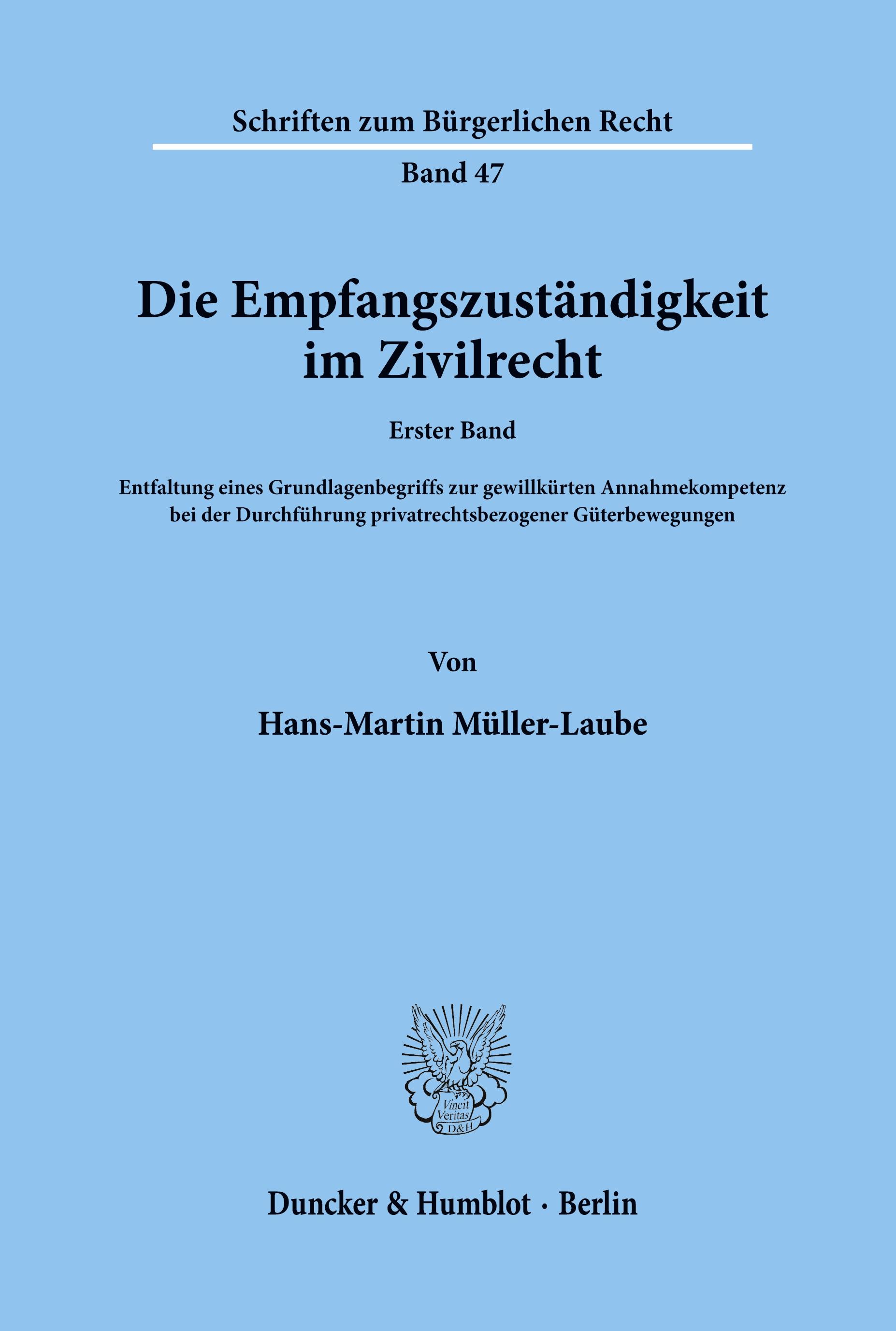 Die Empfangszuständigkeit im Zivilrecht.