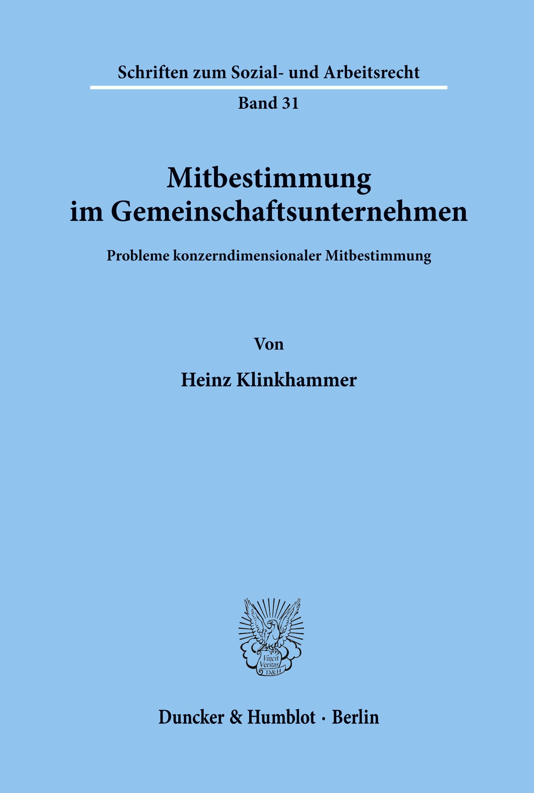 Mitbestimmung im Gemeinschaftsunternehmen.