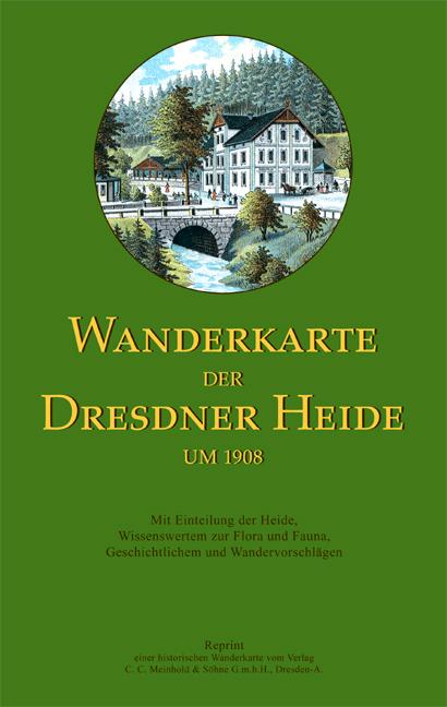 Wanderkarte der Dresdner Heide um 1908