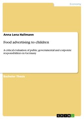 Food advertising to children