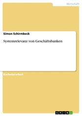 Systemrelevanz von Geschäftsbanken