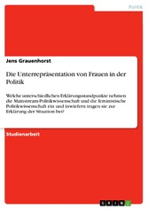 Die Unterrepräsentation von Frauen in der Politik