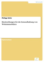 Rückstellungen für die Instandhaltung von Wohnimmobilien