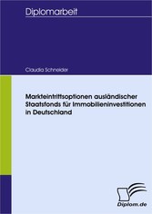 Markteintrittsoptionen ausländischer Staatsfonds für Immobilieninvestitionen in Deutschland