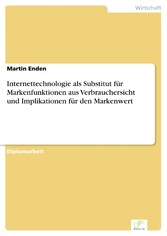 Internettechnologie als Substitut für Markenfunktionen aus Verbrauchersicht und Implikationen für den Markenwert