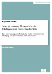 Strategienutzung, Metagedächtnis, Intelligenz und Kurzzeitgedächtnis