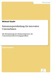 Emissionspreisfindung für innovative Unternehmen