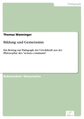 Bildung und Gemeinsinn