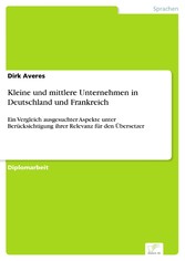 Kleine und mittlere Unternehmen in Deutschland und Frankreich