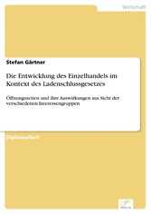 Die Entwicklung des Einzelhandels im Kontext des Ladenschlussgesetzes