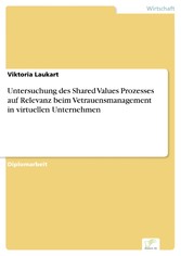 Untersuchung des Shared Values Prozesses auf Relevanz beim Vetrauensmanagement in virtuellen Unternehmen