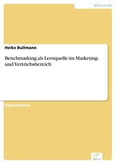 Benchmarking als Lernquelle im Marketing- und Vertriebsbereich