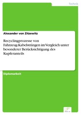 Recyclingprozesse von Fahrzeug-Kabelsträngen im Vergleich unter besonderer Berücksichtigung des Kupferanteils