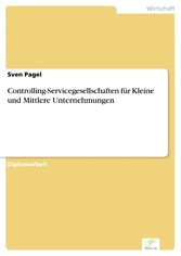 Controlling-Servicegesellschaften für Kleine und Mittlere Unternehmungen