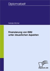 Finanzierung von KMU unter steuerlichen Aspekten