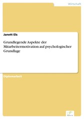 Grundlegende Aspekte der Mitarbeitermotivation auf psychologischer Grundlage