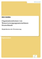 Organisationsformen von Wasserversorgungsunternehmen Deutschlands