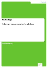 Solarenergienutzung im Leichtbau