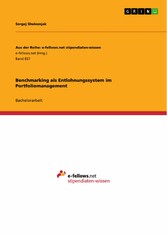 Benchmarking als Entlohnungssystem im Portfoliomanagement