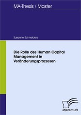 Die Rolle des Human Capital Management in Veränderungsprozessen