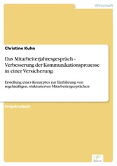 Das Mitarbeiterjahresgespräch - Verbesserung der Kommunikationsprozesse in einer Versicherung