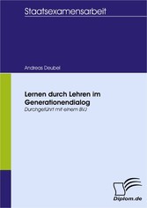 Lernen durch Lehren im Generationendialog