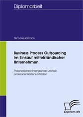 Business Process Outsourcing im Einkauf mittelständischer Unternehmen