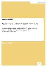 Vertrauen in Unternehmensnetzwerken