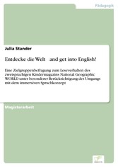 Entdecke die Welt … and get into English!