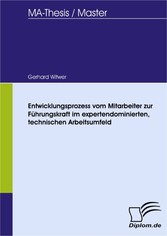 Entwicklungsprozess vom Mitarbeiter zur Führungskraft im expertendominierten, technischen Arbeitsumfeld