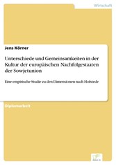 Unterschiede und Gemeinsamkeiten in der Kultur der europäischen Nachfolgestaaten der Sowjetunion