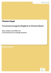 Generationengerechtigkeit in Deutschland