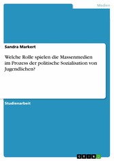 Welche Rolle spielen die Massenmedien im Prozess der politische Sozialisation von Jugendlichen?