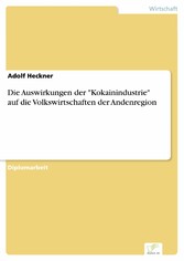 Die Auswirkungen der 'Kokainindustrie' auf die Volkswirtschaften der Andenregion