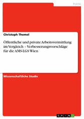 Öffentliche und private Arbeitsvermittlung im Vergleich  -  Verbesserungsvorschläge für die AMS-LGS Wien